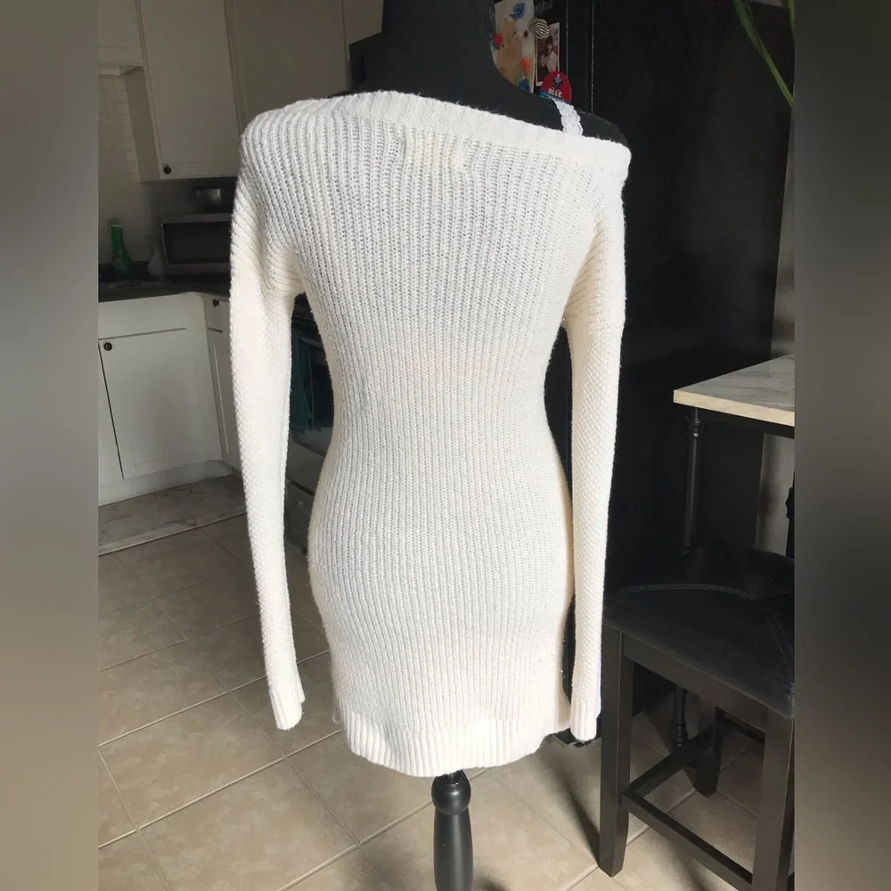 Y2K Hollister ivory sweater dress - Picture 9 of 12